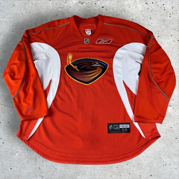 CCM Other - Vintage CCM NHL Atlanta Thrashers Blank Orange Jersey‎ Sz 56 Fight Strap Canada